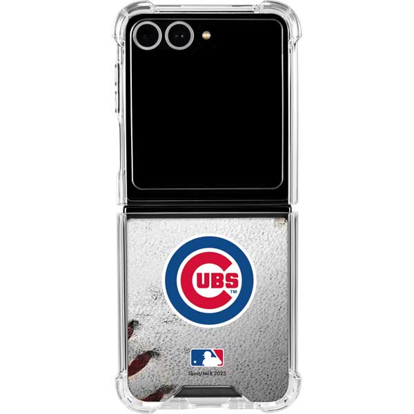 MLB Chicago Cubs Game Ball Galaxy Z Flip7 Clear Case