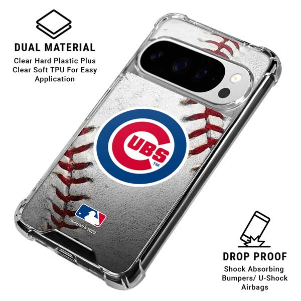 MLB Chicago Cubs Game Ball Google Pixel 10 Pro Clear Case
