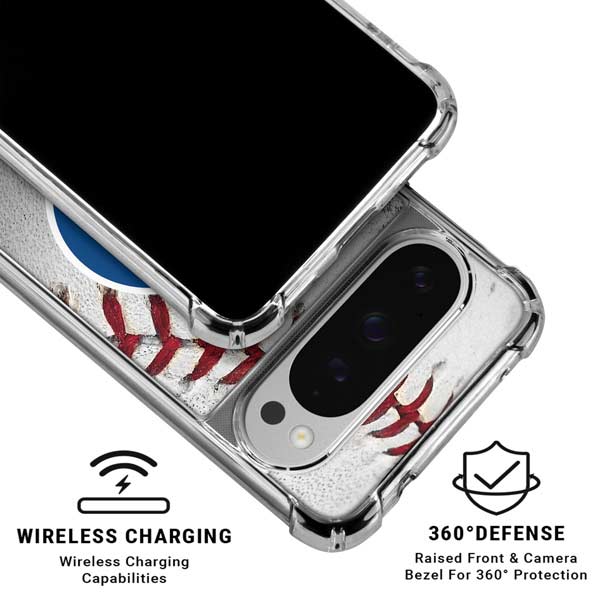 MLB Chicago Cubs Game Ball Google Pixel 10 Pro Clear Case