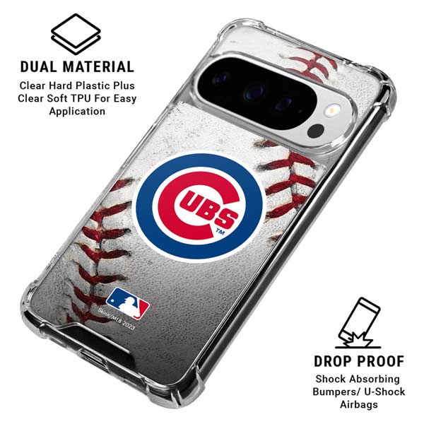 MLB Chicago Cubs Game Ball Google Pixel 10 Pro XL Clear Case