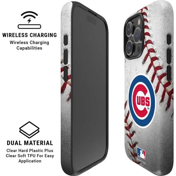 MLB Chicago Cubs Game Ball iPhone 16 Pro Magsafe Impact Case