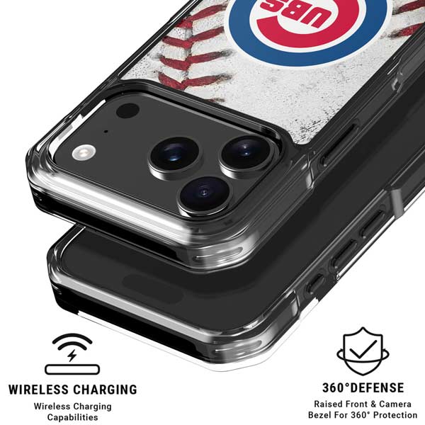 MLB Chicago Cubs Game Ball iPhone 17 Pro Clear Case
