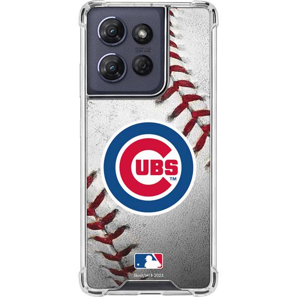 MLB Chicago Cubs Game Ball Moto G Power 5G (2025) Clear Case