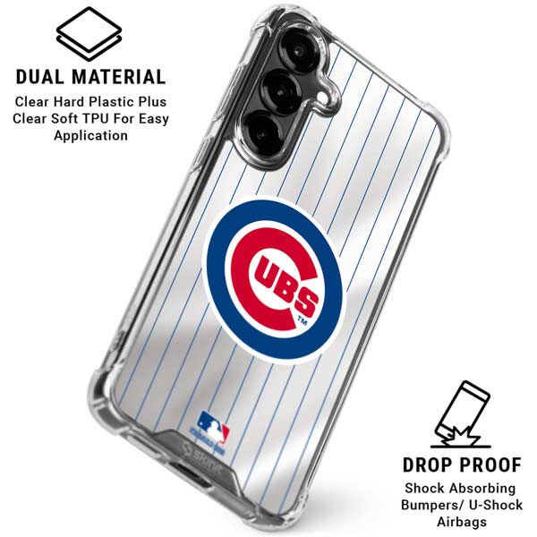 MLB Chicago Cubs Home Jersey Galaxy S26 Plus Clear Case