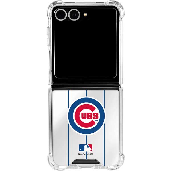 MLB Chicago Cubs Home Jersey Galaxy Z Flip7 Clear Case