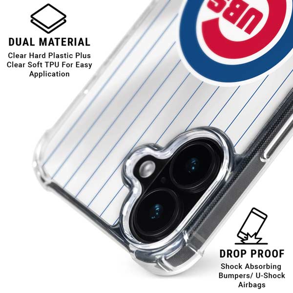 MLB Chicago Cubs Home Jersey iPhone 17 Clear Case