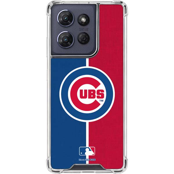 MLB Chicago Cubs Split Moto G 5G (2025) Clear Case