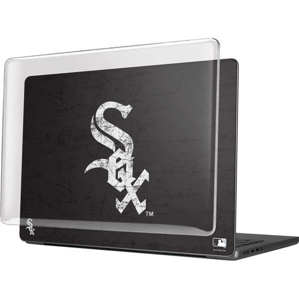 MLB Chicago White Sox - Solid Distressed MacBook Pro 14in (2021-24) Case plus Skin