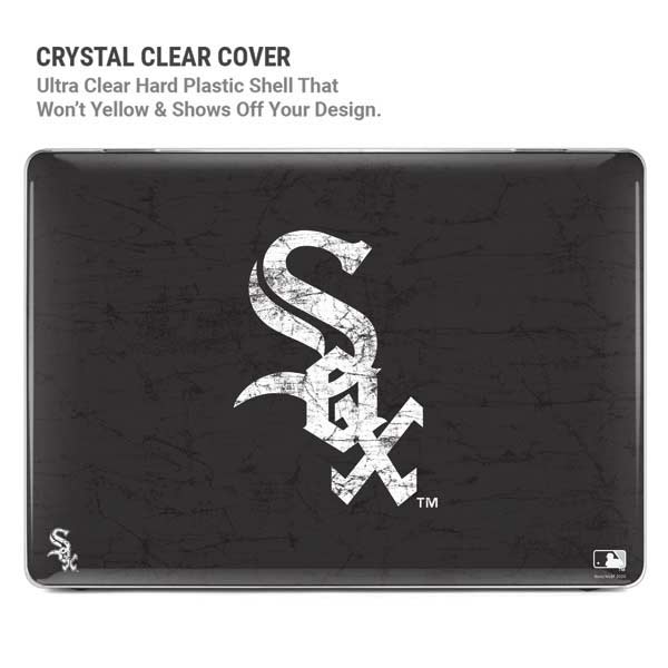 MLB Chicago White Sox - Solid Distressed MacBook Pro 14in (2021-24) Case plus Skin