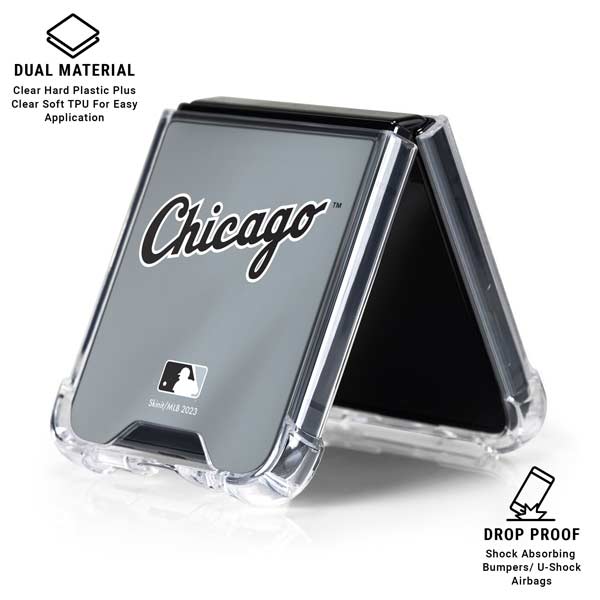 MLB Chicago White Sox Alternate/Away Jersey Galaxy Z Flip7 Clear Case