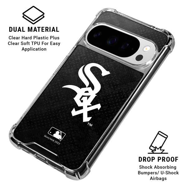 MLB Chicago White Sox Dark Wash Google Pixel 10 Pro XL Clear Case
