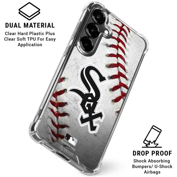 MLB Chicago White Sox Game Ball Galaxy S26 Plus Clear Case