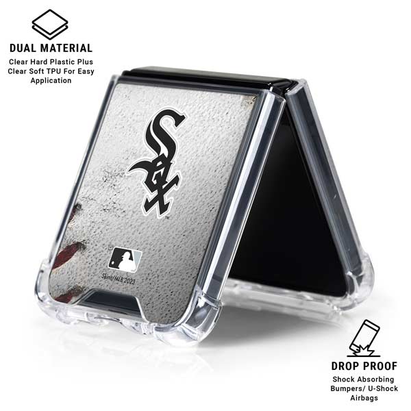 MLB Chicago White Sox Game Ball Galaxy Z Flip7 Clear Case