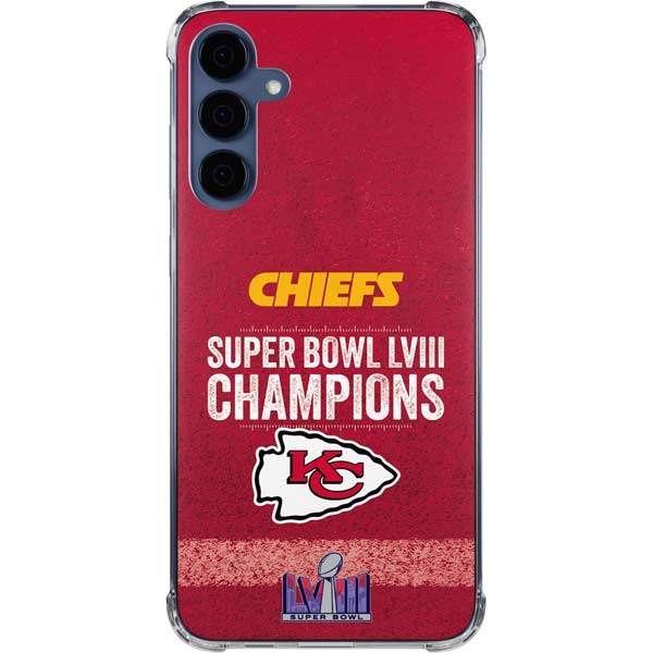 NFL Chiefs Super Bowl LVIII Champions Galaxy A35 5G Clear Case
