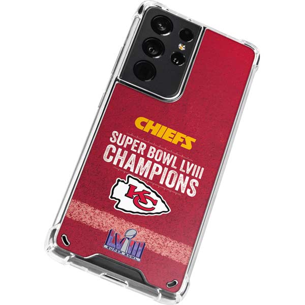 NFL Chiefs Super Bowl LVIII Champions Galaxy S21 Ultra 5G Clear Case