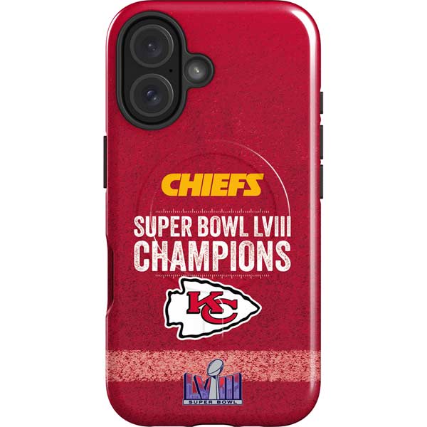 NFL Chiefs Super Bowl LVIII Champions iPhone 16 Magsafe Impact Case