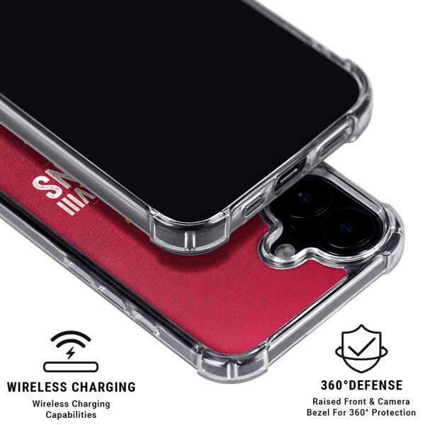 NFL Chiefs Super Bowl LVIII Champions iPhone 16 Plus Clear Case
