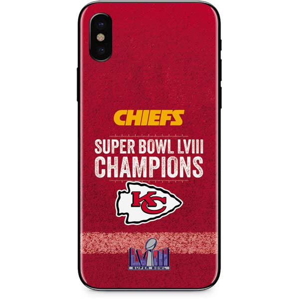 NFL Chiefs Super Bowl LVIII Champions iPhone X Skin