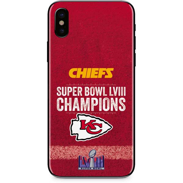 NFL Chiefs Super Bowl LVIII Champions iPhone XS Skin