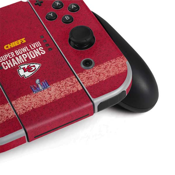 NFL Chiefs Super Bowl LVIII Champions Nintendo Switch OLED (2021) Skin
