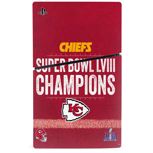 NFL Chiefs Super Bowl LVIII Champions PS5 Slim Disk Bundle Skin