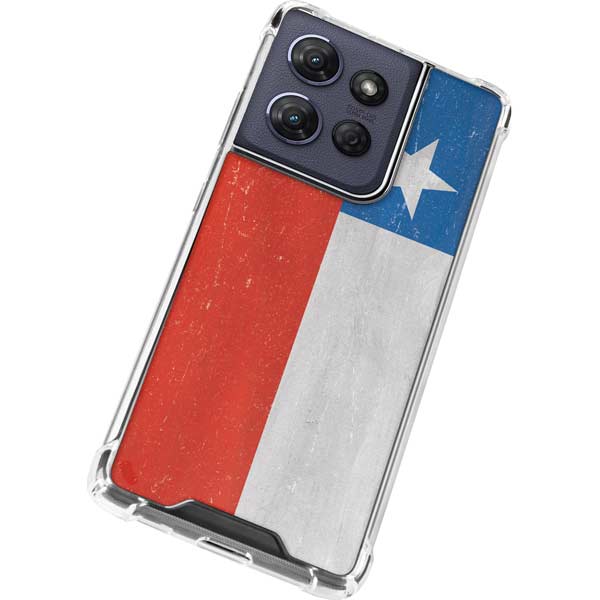 Chile Flag Distressed Moto G Play 5G (2025) Clear Case