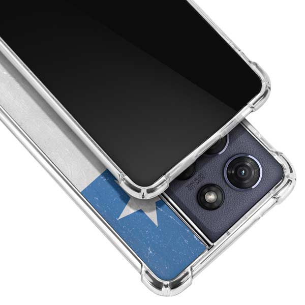 Chile Flag Distressed Moto G Play 5G (2025) Clear Case