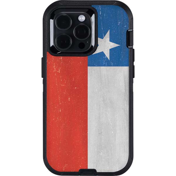Chile Flag Distressed Otterbox Defender iPhone Skin