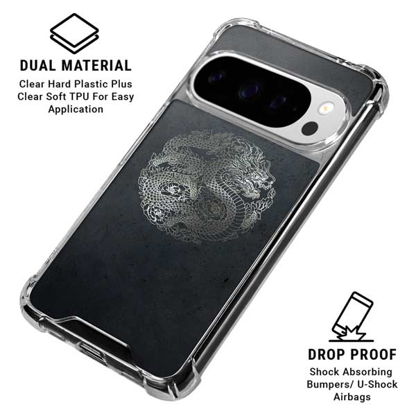 Chinese Black Dragon Google Pixel 10 Pro XL Clear Case