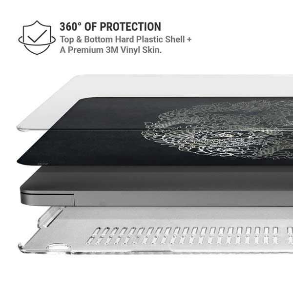 Chinese Black Dragon MacBook Pro 14in (2021-24) Case plus Skin