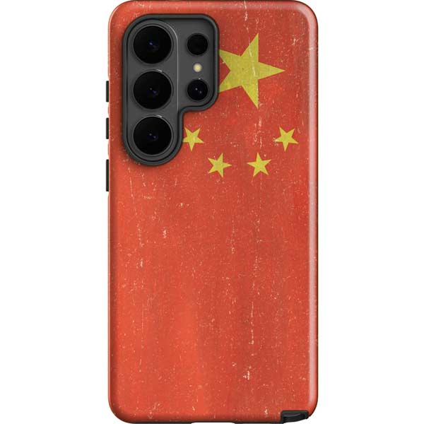 Chinese Flag Distressed Galaxy S26 Ultra Impact Case