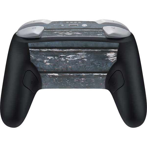 Chipped Blue Wood Nintendo Switch 2 (2025) Pro Controller Skin