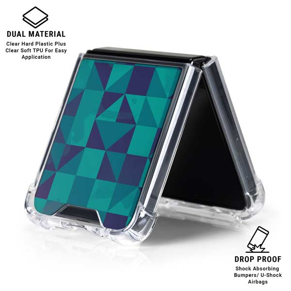 Chromatic 01 Galaxy Z Flip7 Clear Case