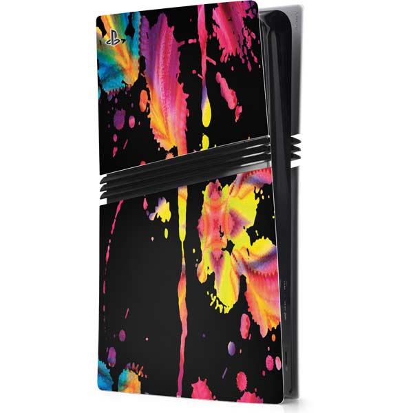 Chromatic Splatter Black PlayStation PS5 Skins