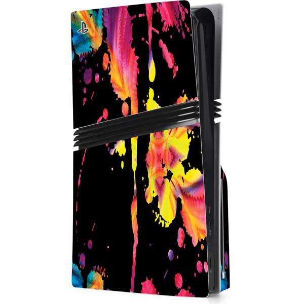 Chromatic Splatter Black PlayStation PS5 Skins