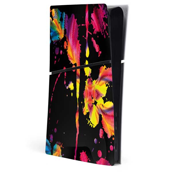 Chromatic Splatter Black PlayStation PS5 Skins