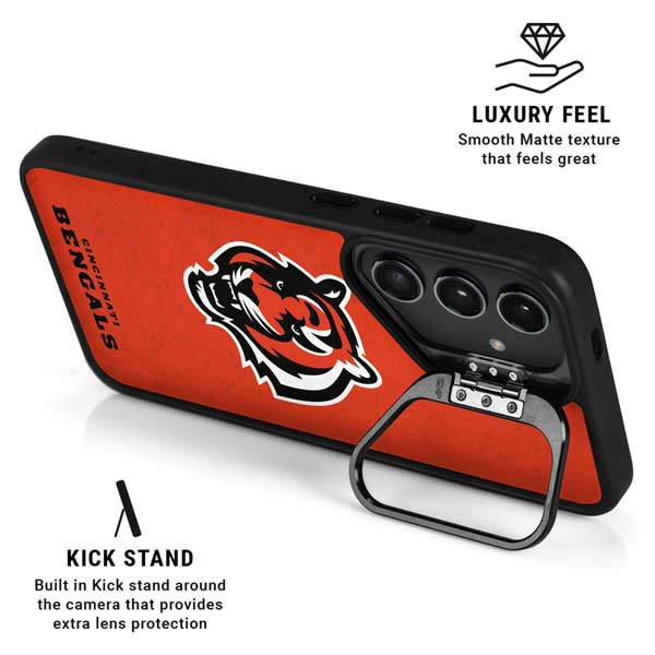 NFL Cincinnati Bengals - Alternate Distressed Galaxy S26 Ultra Kickstand Case