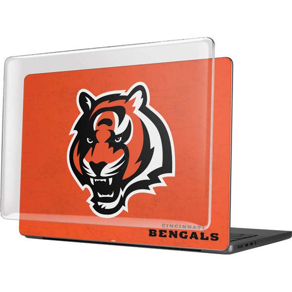 NFL Cincinnati Bengals - Alternate Distressed MacBook Pro 14in (2021-24) Case plus Skin