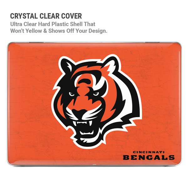 NFL Cincinnati Bengals - Alternate Distressed MacBook Pro 14in (2021-24) Case plus Skin