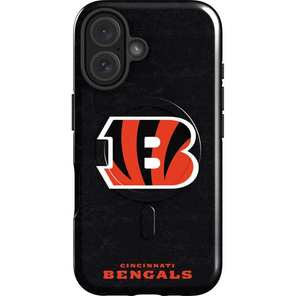 NFL Cincinnati Bengals - Distressed iPhone 16 Magsafe Impact Case