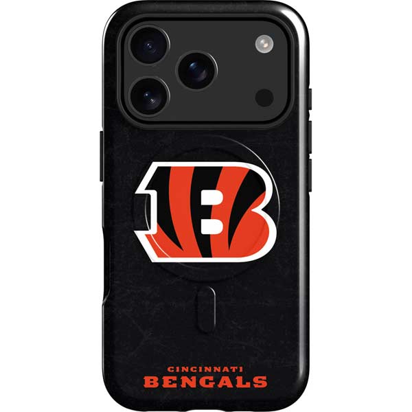 NFL Cincinnati Bengals - Distressed Apple iPhone 17 Pro Magsafe Impact Case NFL Cincinnati Bengals - Distressed Apple iPhone 17 Pro Magsafe Impact Case