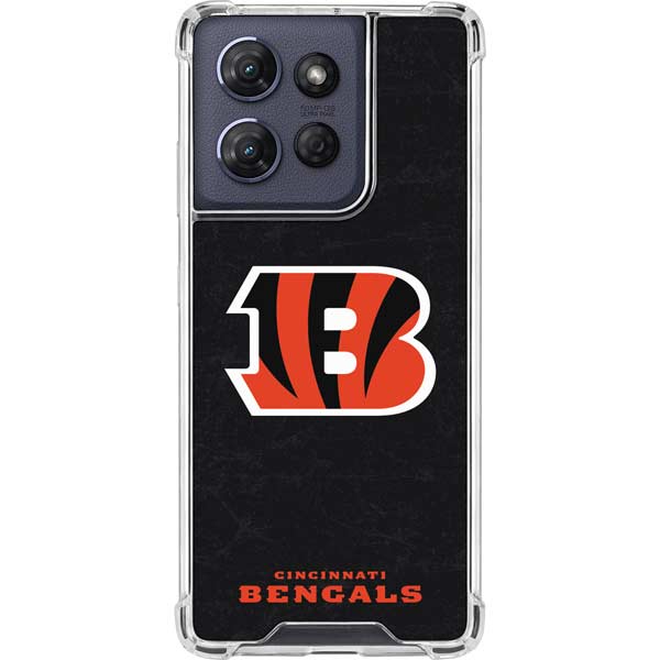 NFL Cincinnati Bengals - Distressed Moto G Power 5G (2025) Clear Case