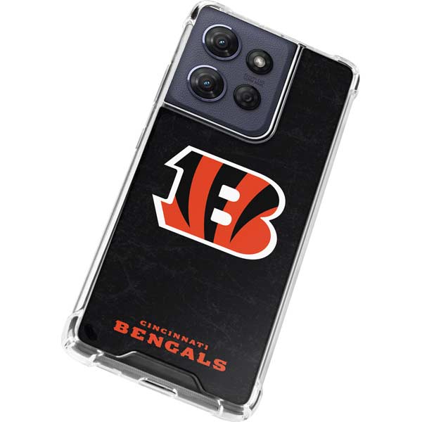 NFL Cincinnati Bengals - Distressed Moto G Power 5G (2025) Clear Case