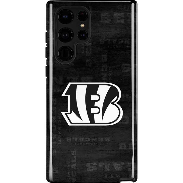 NFL Cincinnati Bengals Black & White Galaxy Cases
