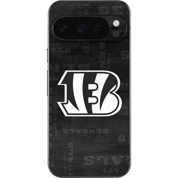 NFL Cincinnati Bengals Black & White Google Pixel 10 Pro XL Skin