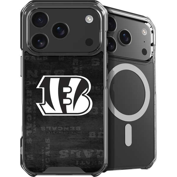 NFL Cincinnati Bengals Black & White iPhone 17 Pro MagSafe Case