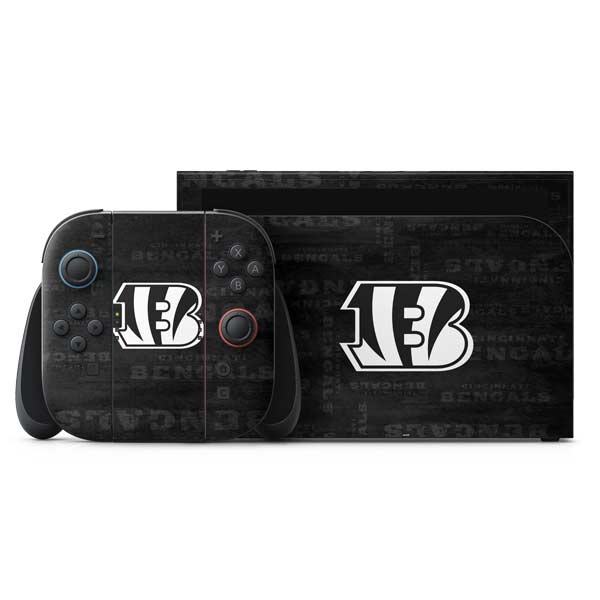 NFL Cincinnati Bengals Black & White Nintendo Skins