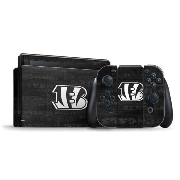 NFL Cincinnati Bengals Black & White Nintendo Skins