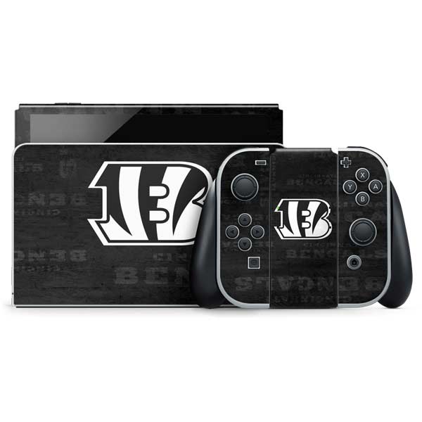 NFL Cincinnati Bengals Black & White Nintendo Skins