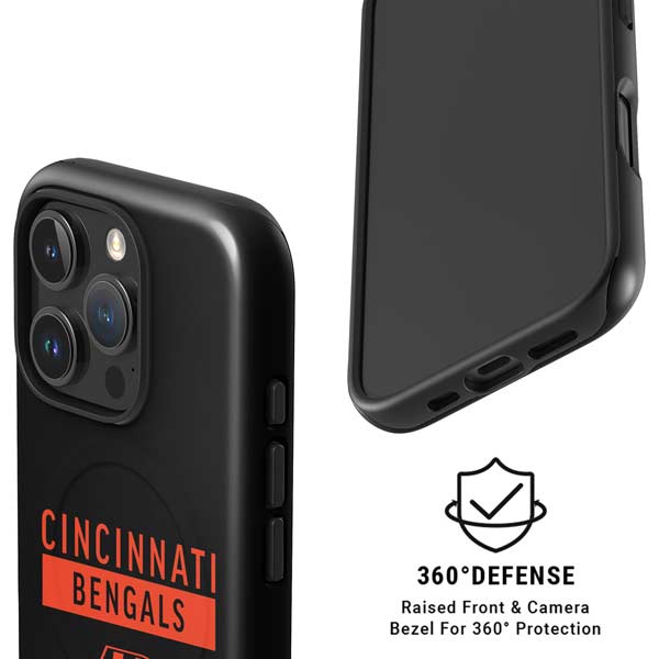 NFL Cincinnati Bengals Black Performance Series iPhone 16 Pro Max Magsafe Impact Case